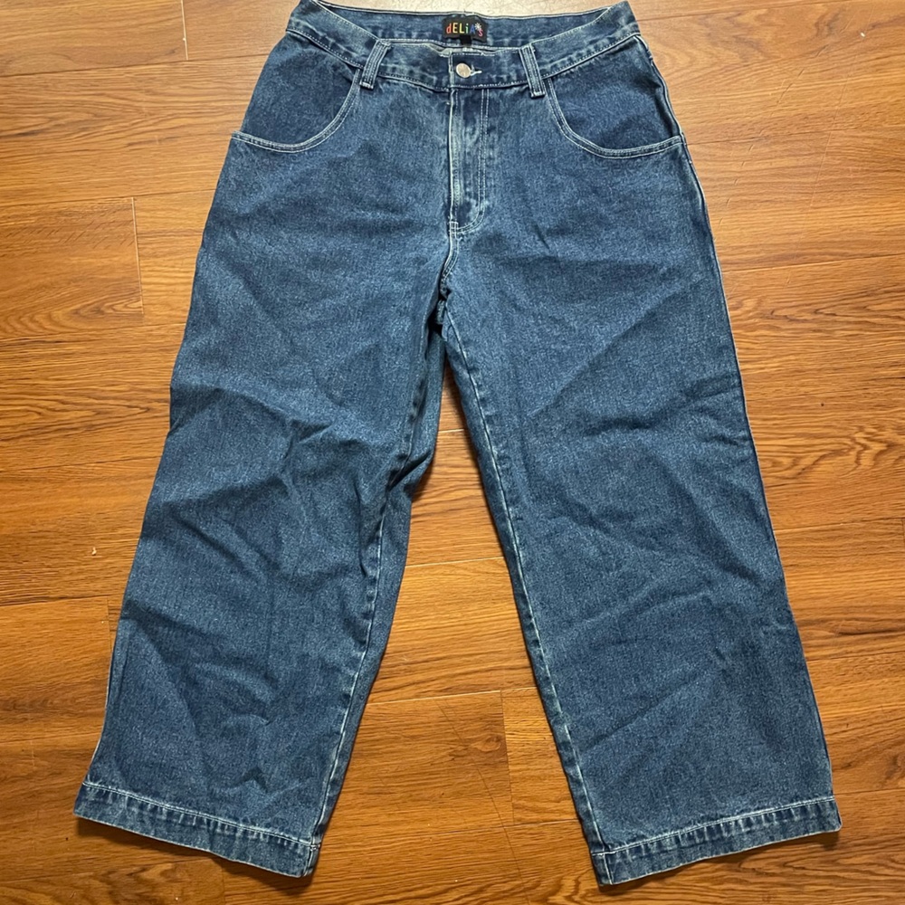 dELiA*s Super Wide-Leg Denim Jeans